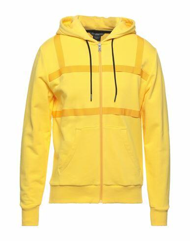 Colmar Man Sweatshirt Yellow Cotton, Polyester Cover