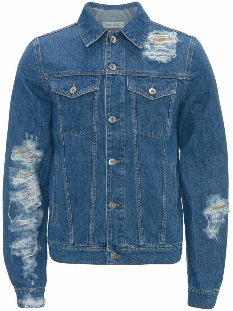 JW Anderson distressed denim jacket - Blue Cover