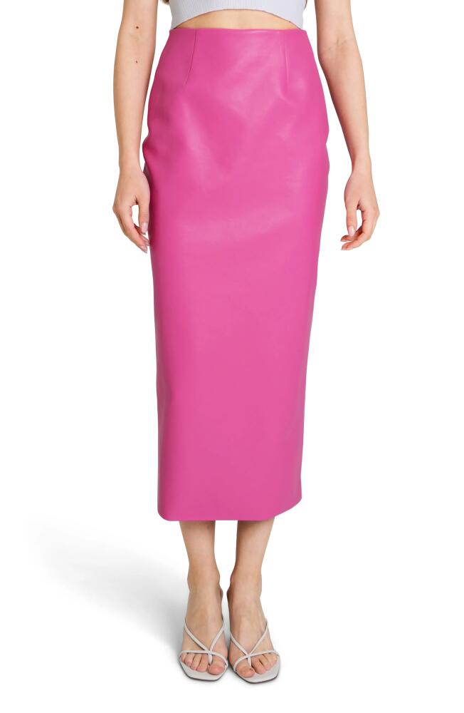 WAYF Annie Midi Skirt in Magenta Cover