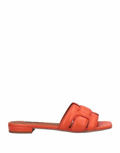 Bibi Lou Woman Sandals Orange Leather Cover