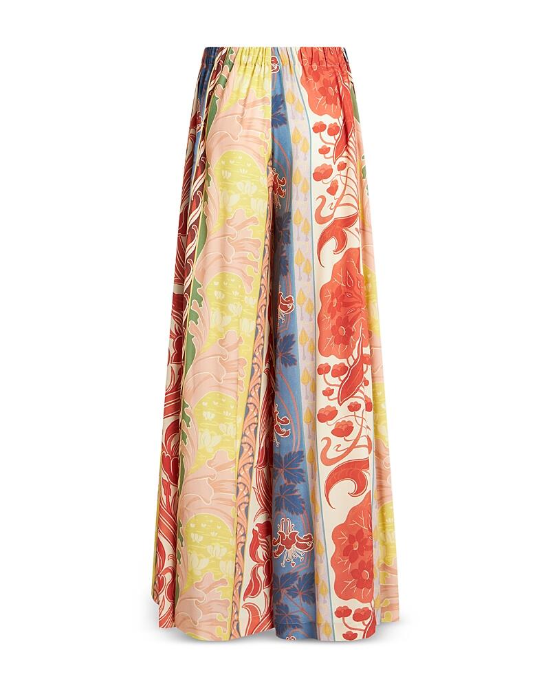 Etro Printed Wide Leg Pants Cover