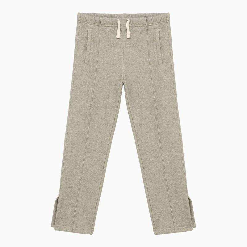 Palm Angels Grey jogging trousers with logo Cover