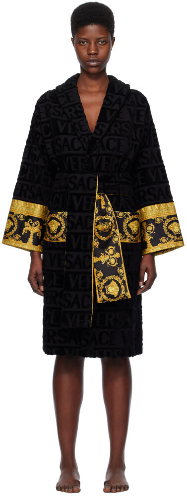 Versace Underwear Black 'I Heart Baroque' Robe Cover