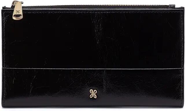 HOBO Jill Large Bifold Wallet (Black) Wallet Handbags Cover