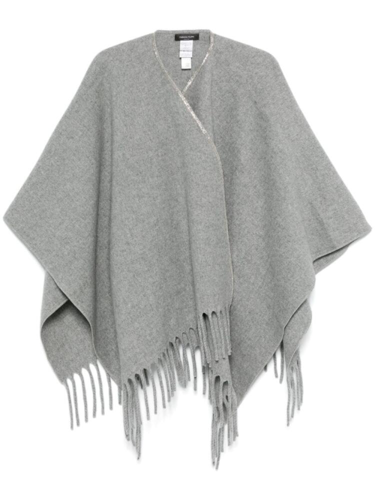 Fabiana Filippi rhinestone-embellished cape - Grey Cover