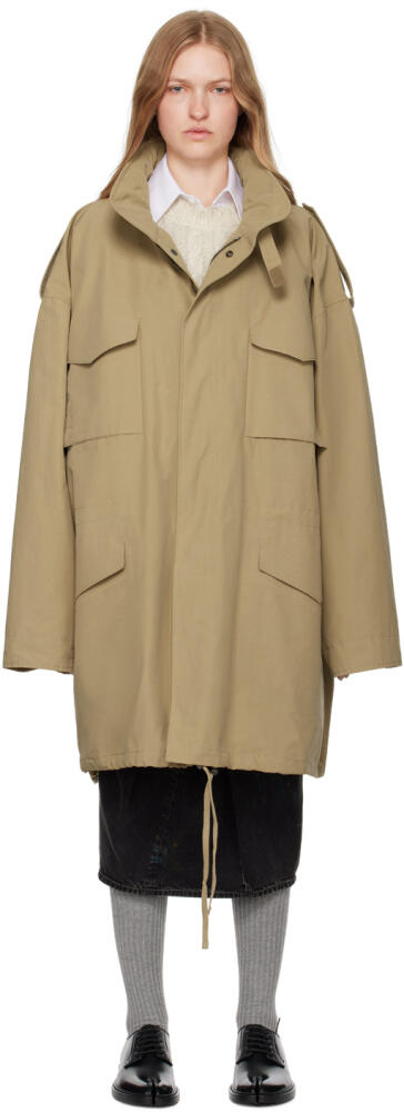 Maison Margiela Beige Hooded Jacket Cover