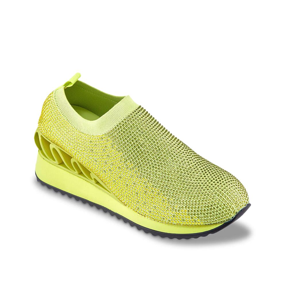 Lady Couture Bella Wedge Sneaker | Women's | Lime green Cover