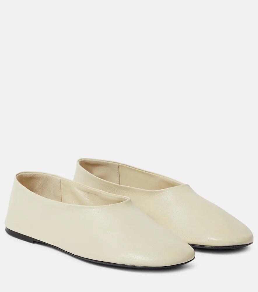 Khaite Marcy leather ballet flats Cover