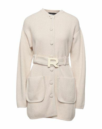 Rochas Woman Cardigan Beige Virgin Wool, Cashmere, Lurex Cover