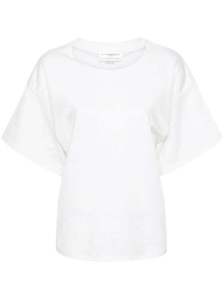 Victoria Beckham cut-out detail T-shirt - White Cover