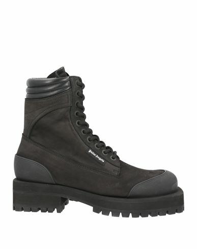 Palm Angels Man Ankle boots Black Leather Cover