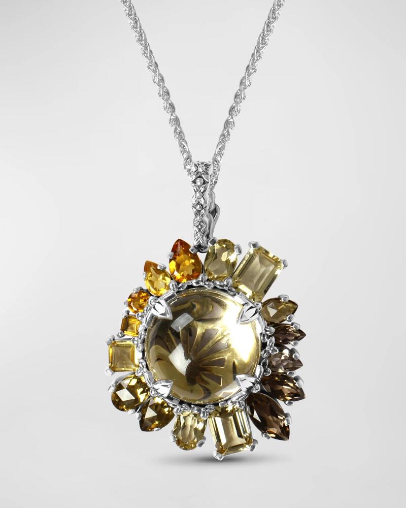 Stephen Dweck Multi-Quartz and Citrine Pendant Necklace in Sterling Silver Cover