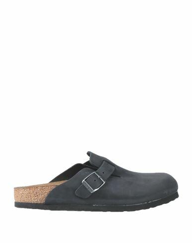 Birkenstock Woman Mules & Clogs Steel grey Soft Leather Cover