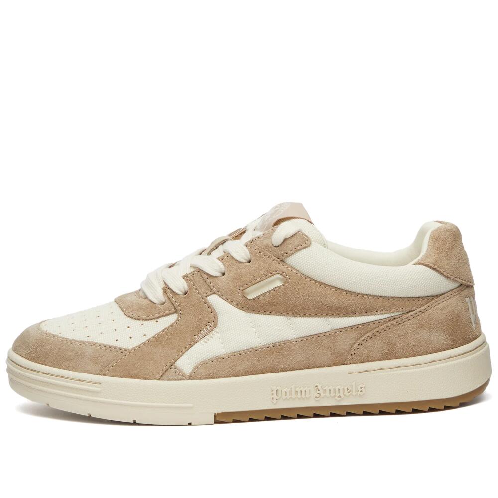 Palm Angels Women's University Low Top Auth Suede Sneakers in Beige Cover