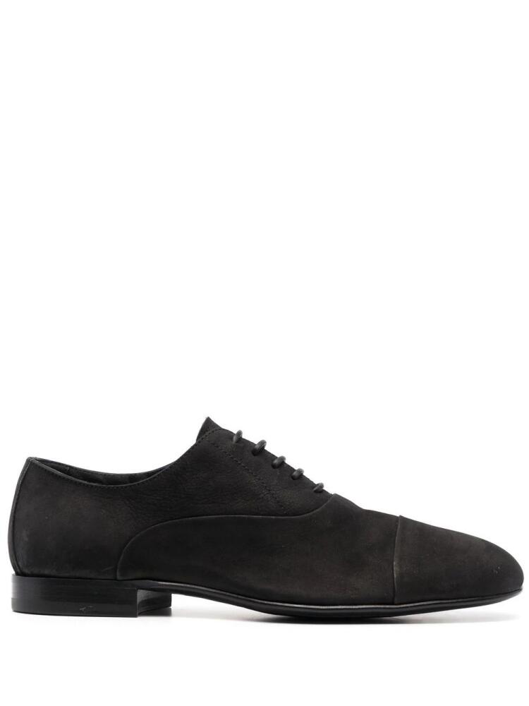 Officine Creative lace-up suede oxford shoes - Black Cover