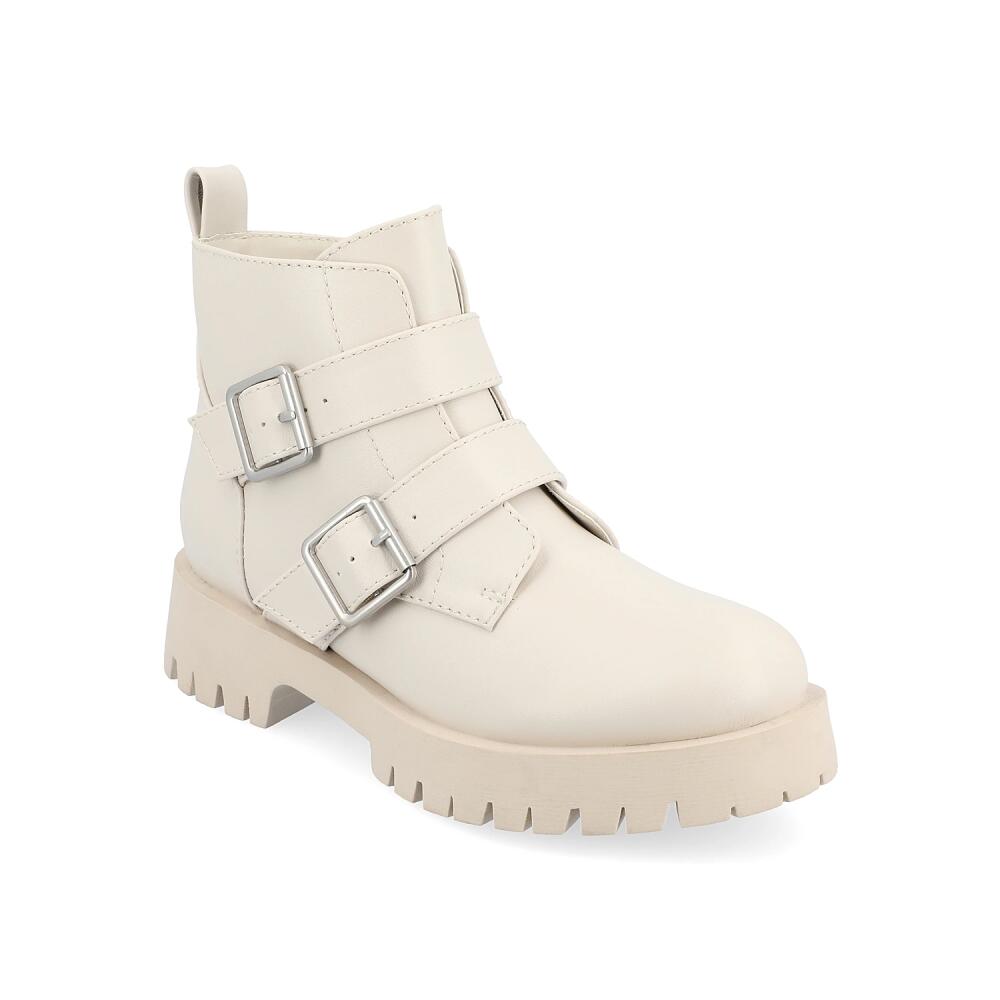 Journee Collection Maebry Combat Boot | Women's | Ivory Cover