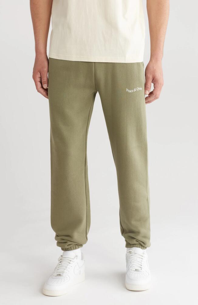 Museum of Peace & Quiet Wordmark Joggers in Olive Cover