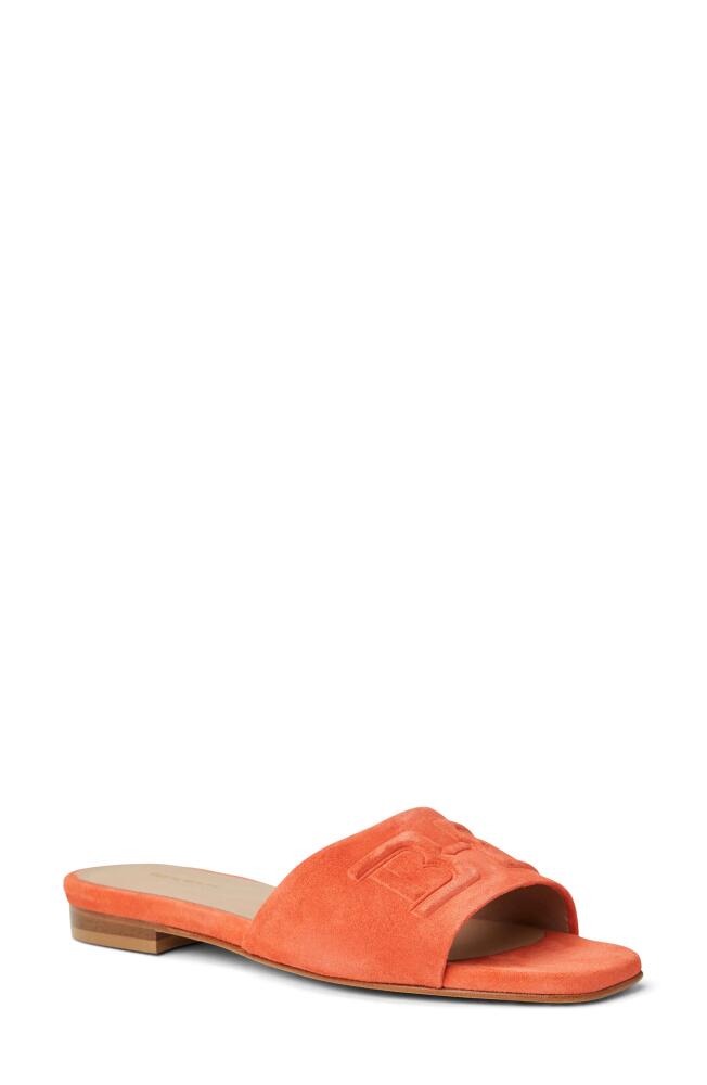 Bruno Magli Fabia Slide Sandal in Orange Suede Cover