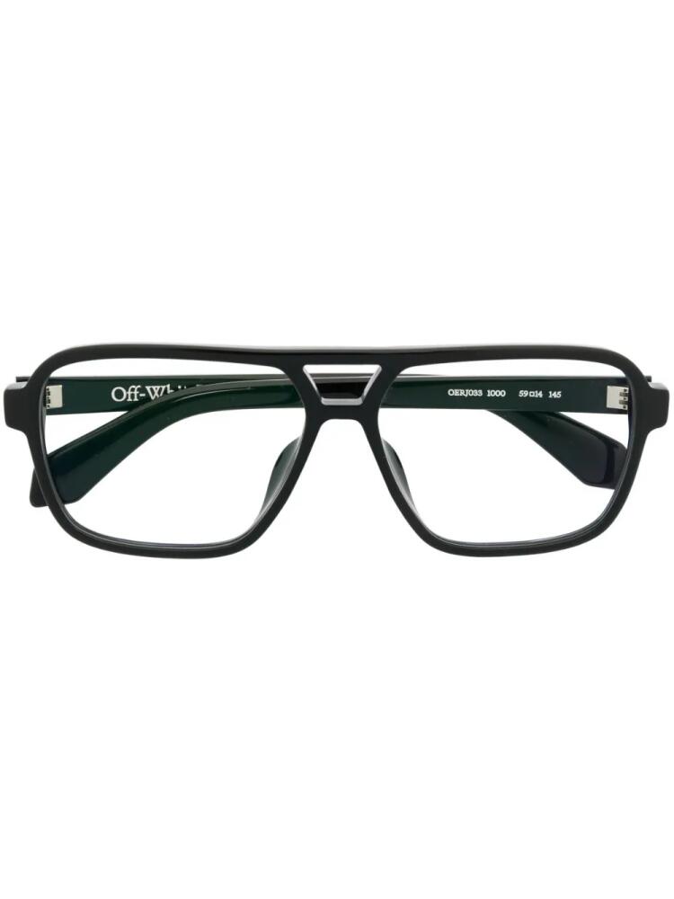 Off-White Eyewear Optical Style 33 rectangle-frame glasses - Black Cover