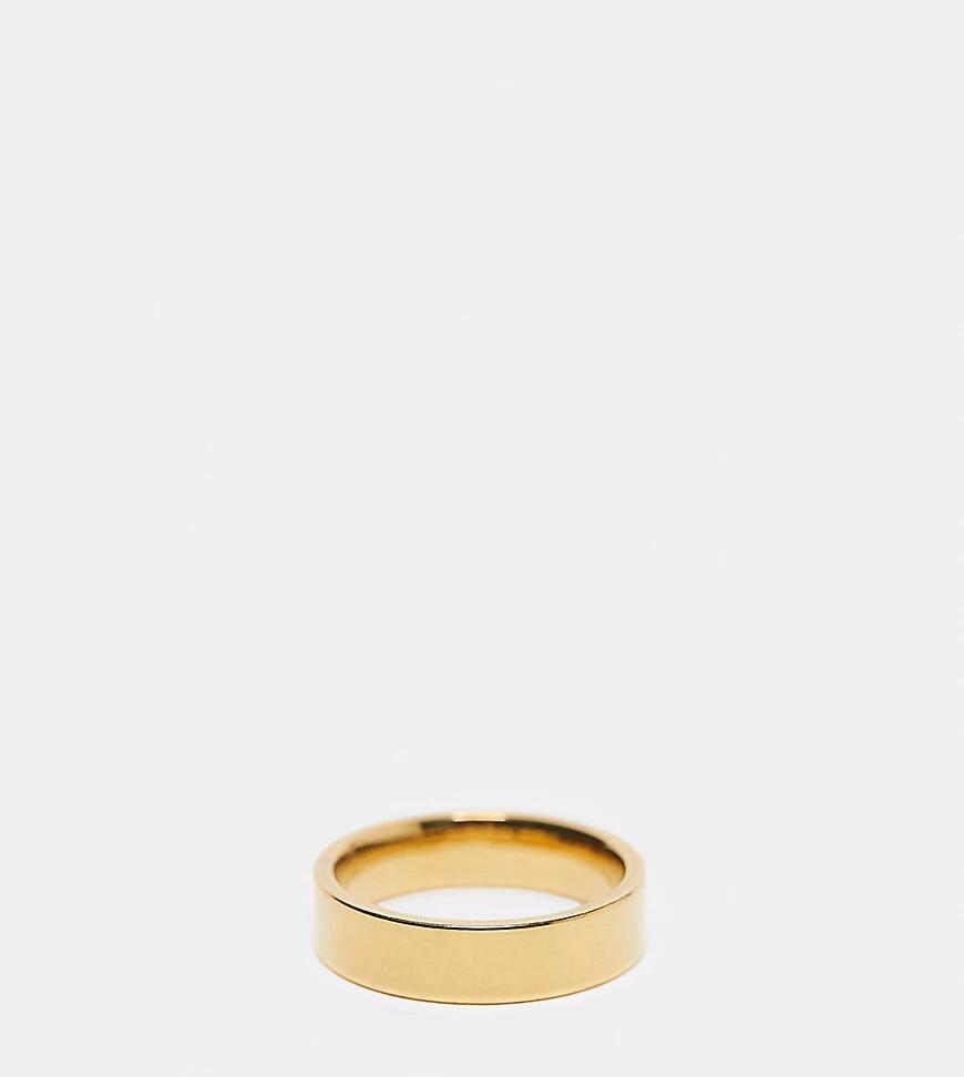 Lost Souls stainless steel 6mm band ring in 18k gold plated Cover