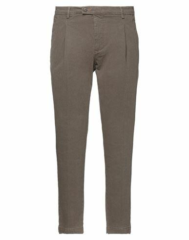 Gabardine Man Pants Khaki Cotton, Elastane Cover