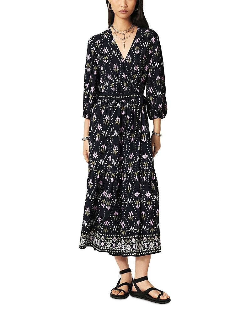 ba & sh Nerla Printed Wrap Maxi Dress Cover