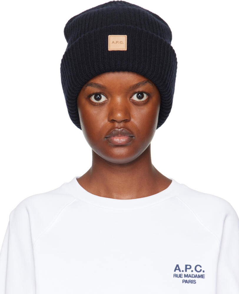 A.P.C. Navy Michele Beanie Cover