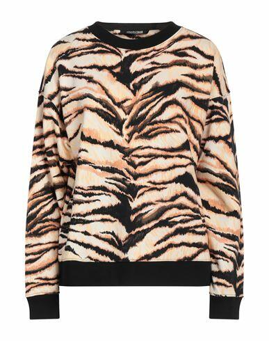 Roberto Cavalli Woman Sweatshirt Beige Cotton Cover