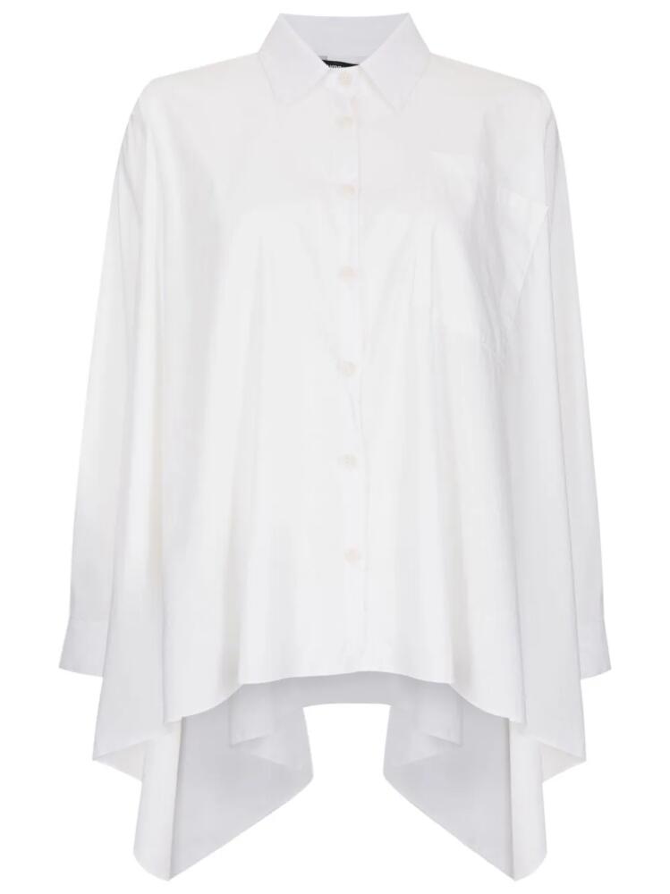 Uma | Raquel Davidowicz draped-detail classic-collar shirt - White Cover