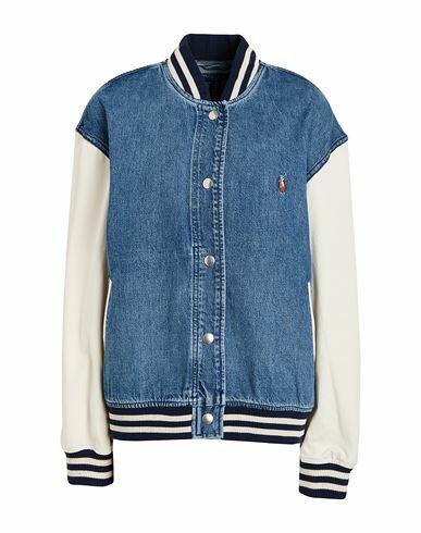 Polo Ralph Lauren Woman Denim outerwear Blue Cotton, Recycled cotton Cover