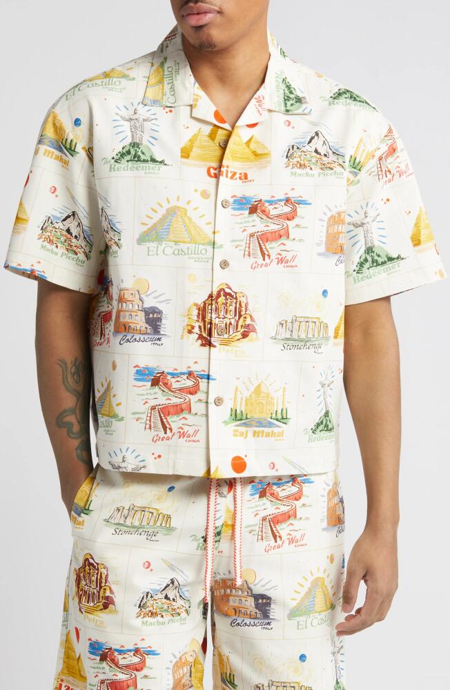 Billionaire Boys Club Globe Trotter Camp Shirt in Gardenia Cover