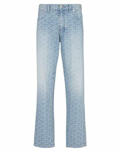 Balmain Man Jeans Blue Cotton Cover