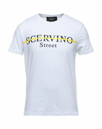 Ermanno Scervino Man T-shirt White Cotton, Elastane Cover