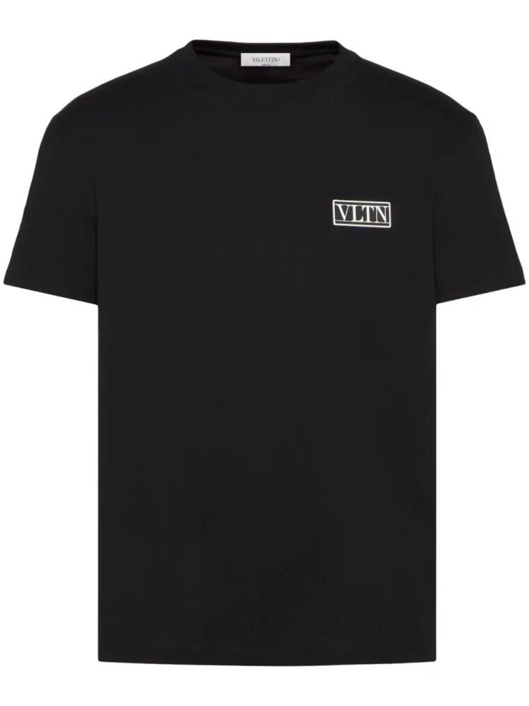 Valentino Garavani VLTN logo-patch T-shirt - Black Cover