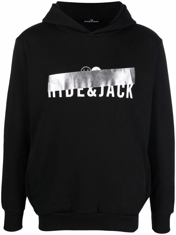 Hide&Jack logo-print pullover hoodie - Black Cover