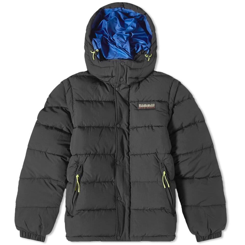 Napapijri Men's Rick Modular Ripstop Puffer Jacket in Black Cover