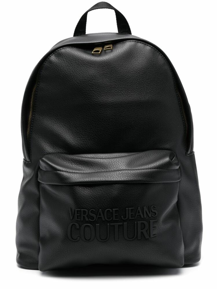 Versace Jeans Couture Range tactile logo backpack - Black Cover