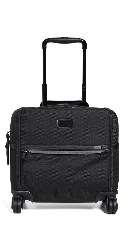 TUMI Alpha Compact 4 Wheel Briefcase Black Cover