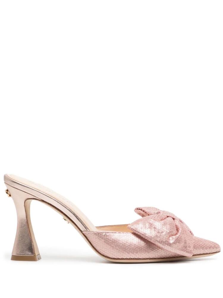 Dee Ocleppo Maldives 80mm sequin-embellished mules - Pink Cover