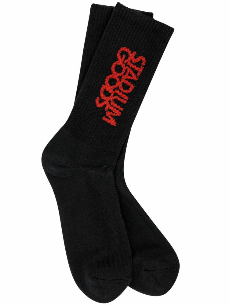 STADIUM GOODS® logo "Bred" crew socks - Black Cover