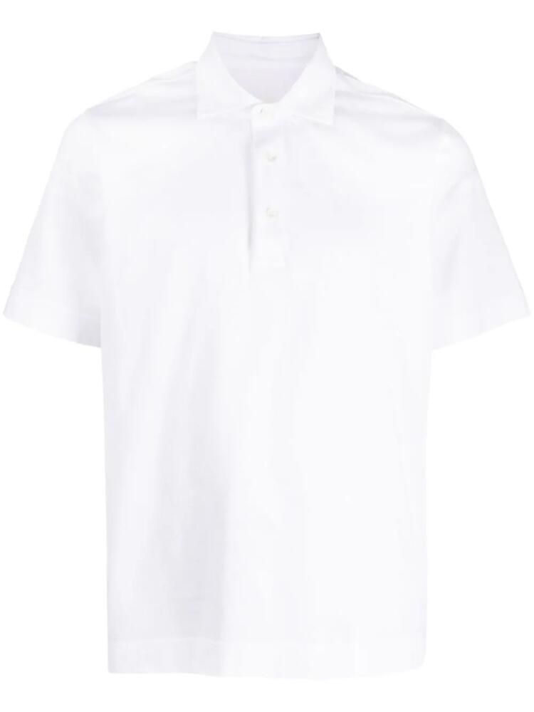 Circolo 1901 short-sleeve cotton polo shirt - White Cover