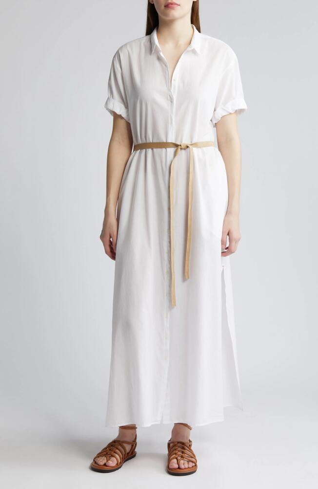 XÍRENA Linnet Cotton Maxi Shirtdress in White Cover