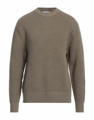 Selected Homme Man Sweater Khaki Cotton, Organic cotton Cover