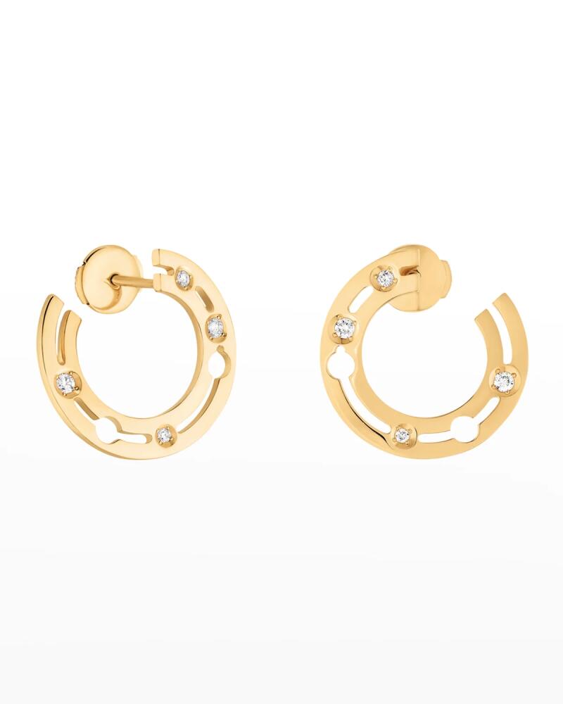 DINH VAN Yellow Gold Pulse Side Hoop Earrings, 18mm Cover