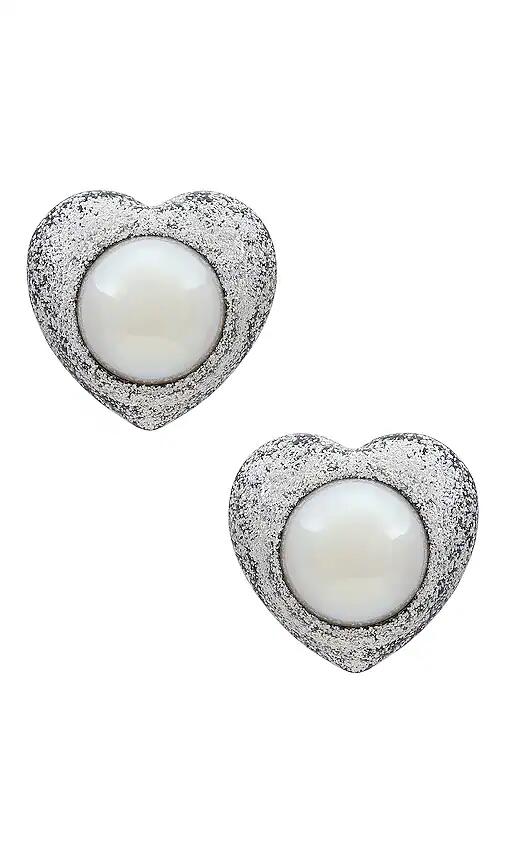 Julietta Aya Earrings in White Cover