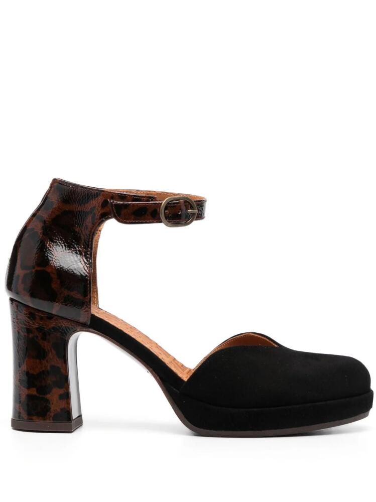 Chie Mihara Damaho 90mm leopard-print pumps - Black Cover