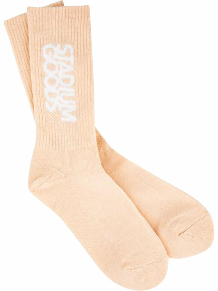 STADIUM GOODS® logo "Rose Pink" crew socks Cover