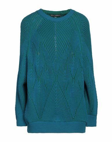 Alberta Ferretti Woman Sweater Azure Virgin Wool Cover