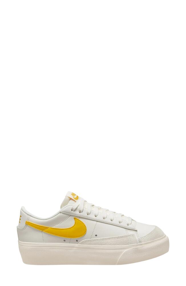 Nike Blazer Low Platform Sneaker in Sail/Vivid Sulfur-Pale Ivory Cover