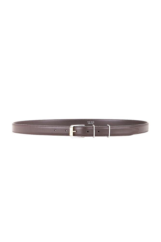 The Row Small Metallic Loop Belt in Brown Cover